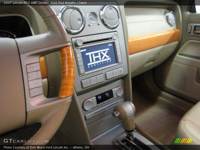 Vivid Red Metallic / Sand 2007 Lincoln MKZ AWD Sedan