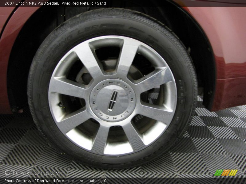 Vivid Red Metallic / Sand 2007 Lincoln MKZ AWD Sedan