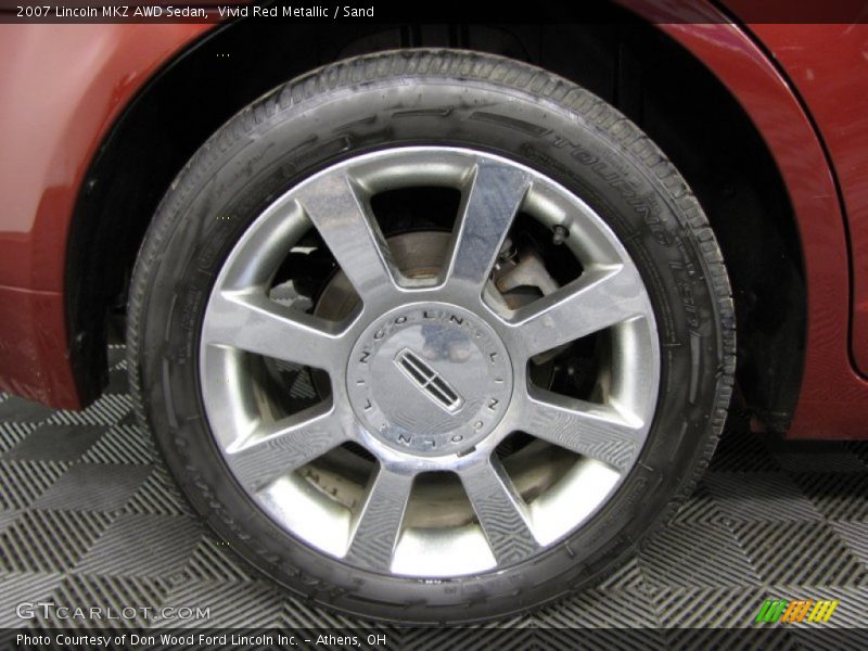 Vivid Red Metallic / Sand 2007 Lincoln MKZ AWD Sedan