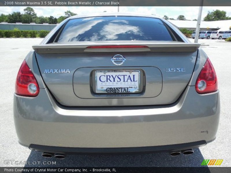 Pebble Beach Metallic / Charcoal Black 2008 Nissan Maxima 3.5 SE