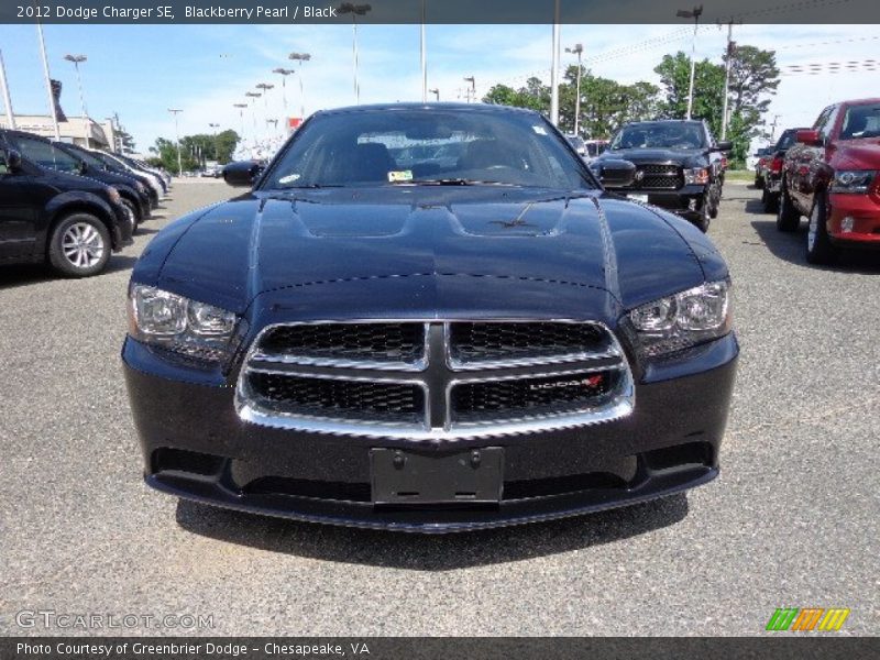 Blackberry Pearl / Black 2012 Dodge Charger SE