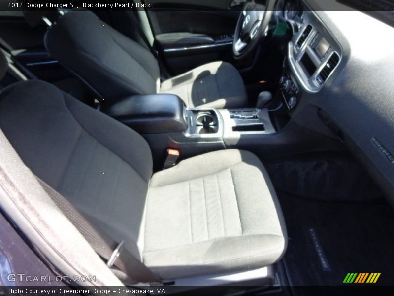 Blackberry Pearl / Black 2012 Dodge Charger SE