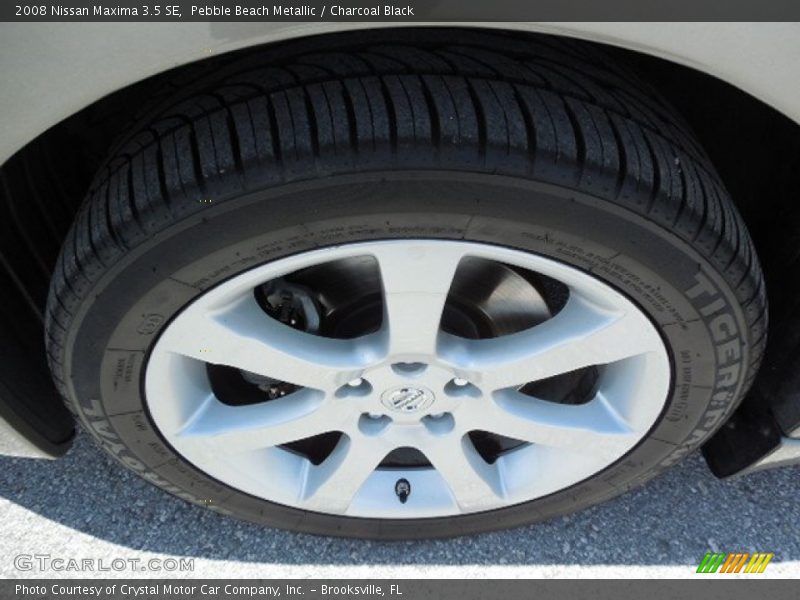 Pebble Beach Metallic / Charcoal Black 2008 Nissan Maxima 3.5 SE