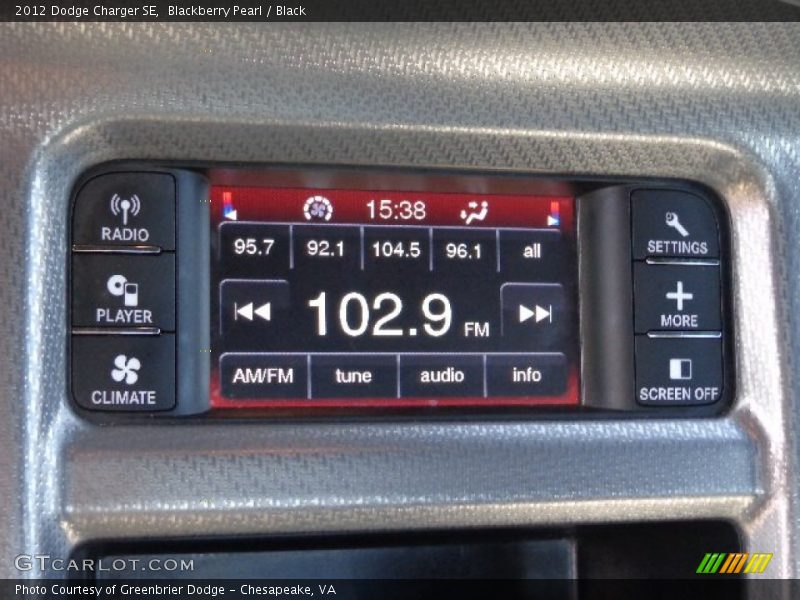 Blackberry Pearl / Black 2012 Dodge Charger SE