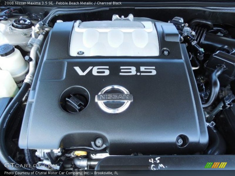 Pebble Beach Metallic / Charcoal Black 2008 Nissan Maxima 3.5 SE