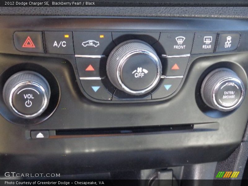 Blackberry Pearl / Black 2012 Dodge Charger SE