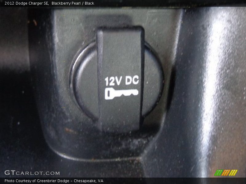 Blackberry Pearl / Black 2012 Dodge Charger SE