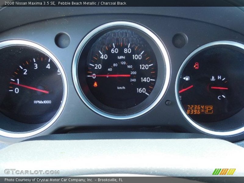 Pebble Beach Metallic / Charcoal Black 2008 Nissan Maxima 3.5 SE