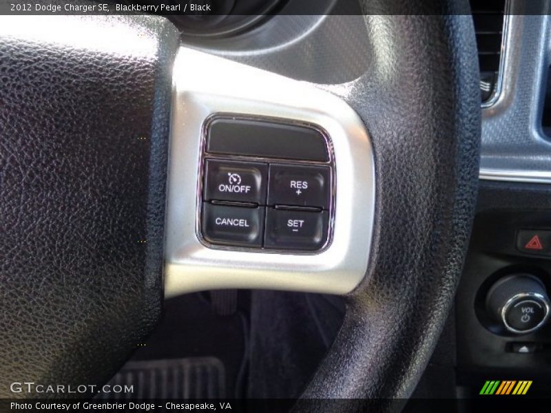Blackberry Pearl / Black 2012 Dodge Charger SE