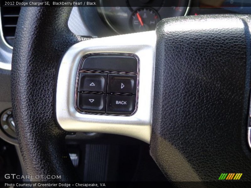 Blackberry Pearl / Black 2012 Dodge Charger SE