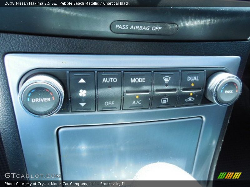 Pebble Beach Metallic / Charcoal Black 2008 Nissan Maxima 3.5 SE