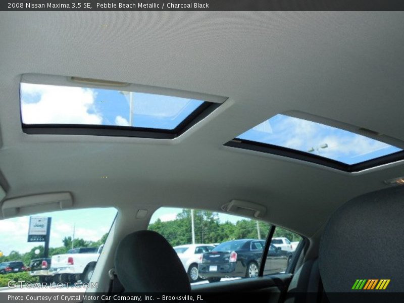 Pebble Beach Metallic / Charcoal Black 2008 Nissan Maxima 3.5 SE