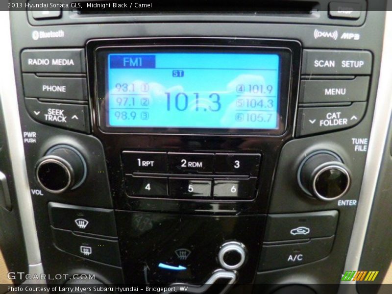 Midnight Black / Camel 2013 Hyundai Sonata GLS