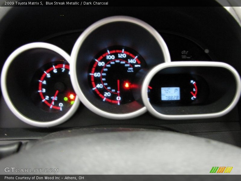 Blue Streak Metallic / Dark Charcoal 2009 Toyota Matrix S