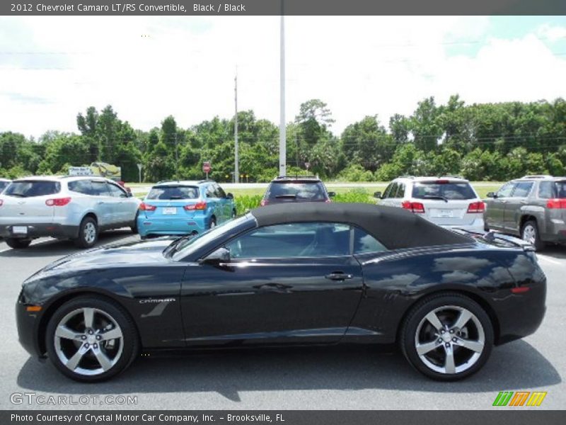 Black / Black 2012 Chevrolet Camaro LT/RS Convertible