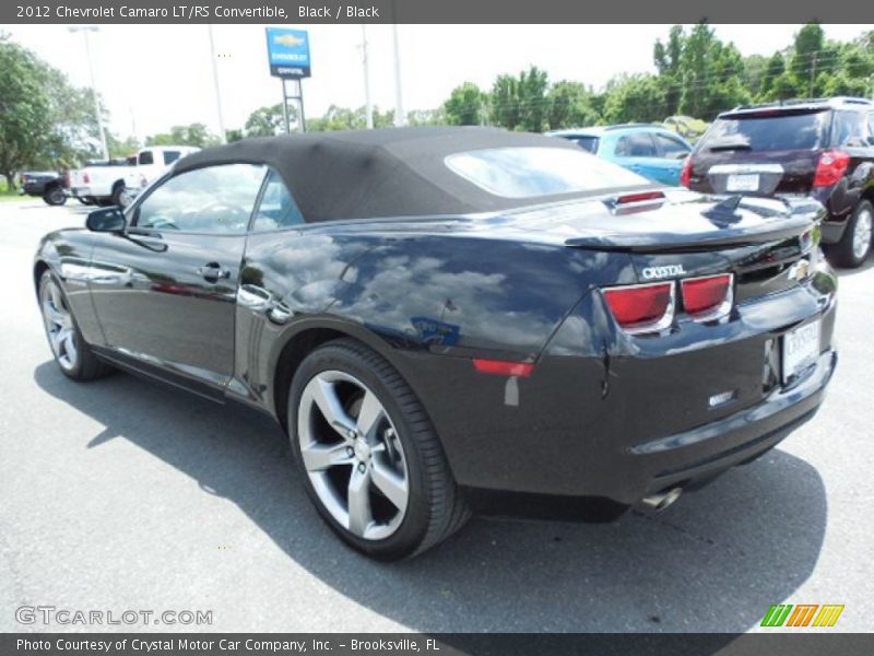 Black / Black 2012 Chevrolet Camaro LT/RS Convertible