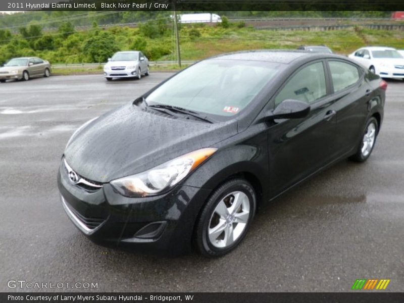 Black Noir Pearl / Gray 2011 Hyundai Elantra Limited
