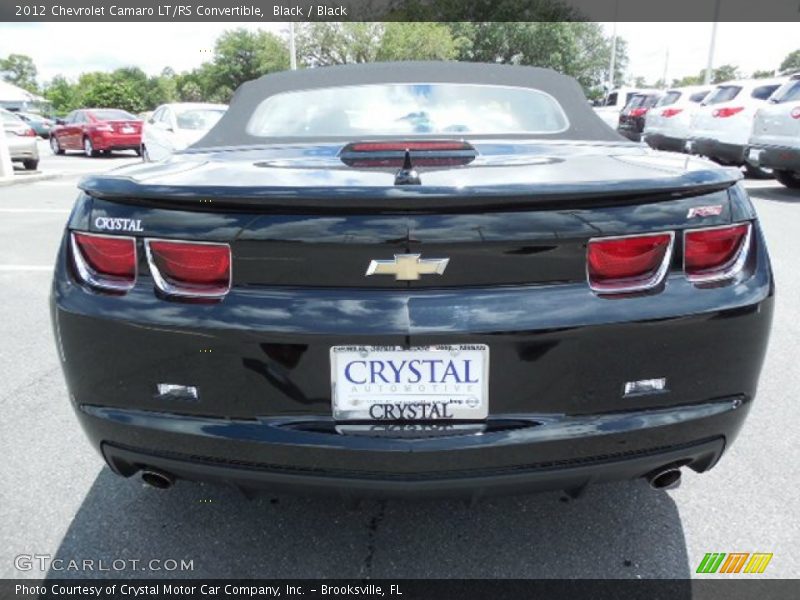 Black / Black 2012 Chevrolet Camaro LT/RS Convertible