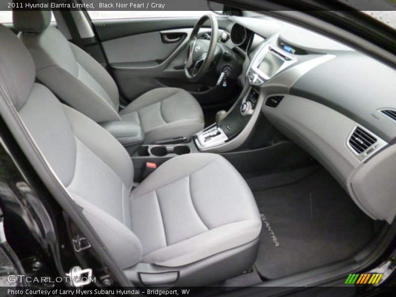 Black Noir Pearl / Gray 2011 Hyundai Elantra Limited