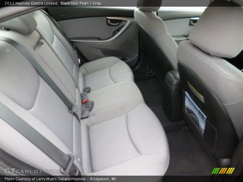 Black Noir Pearl / Gray 2011 Hyundai Elantra Limited