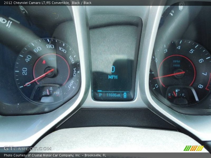 Black / Black 2012 Chevrolet Camaro LT/RS Convertible