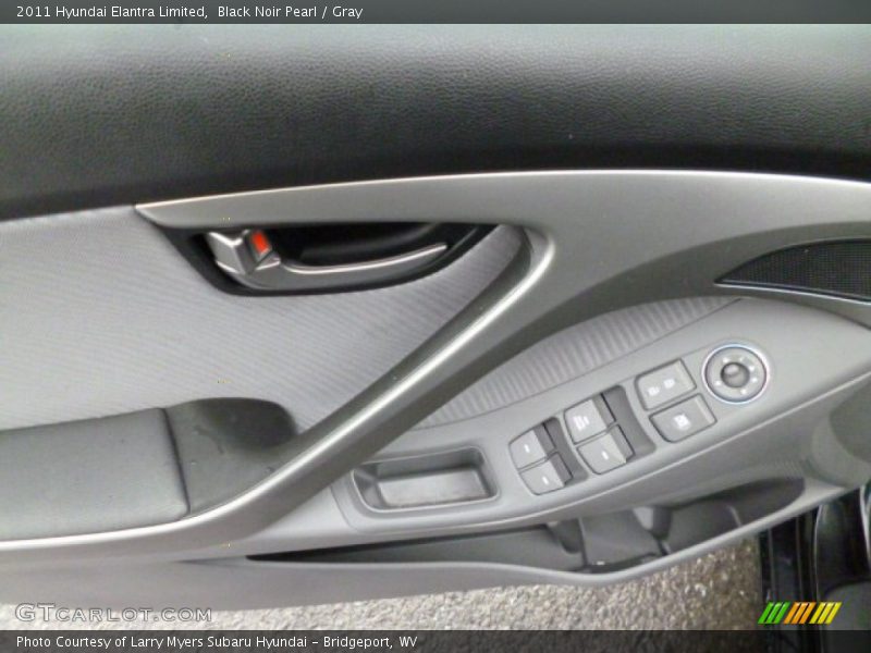 Black Noir Pearl / Gray 2011 Hyundai Elantra Limited