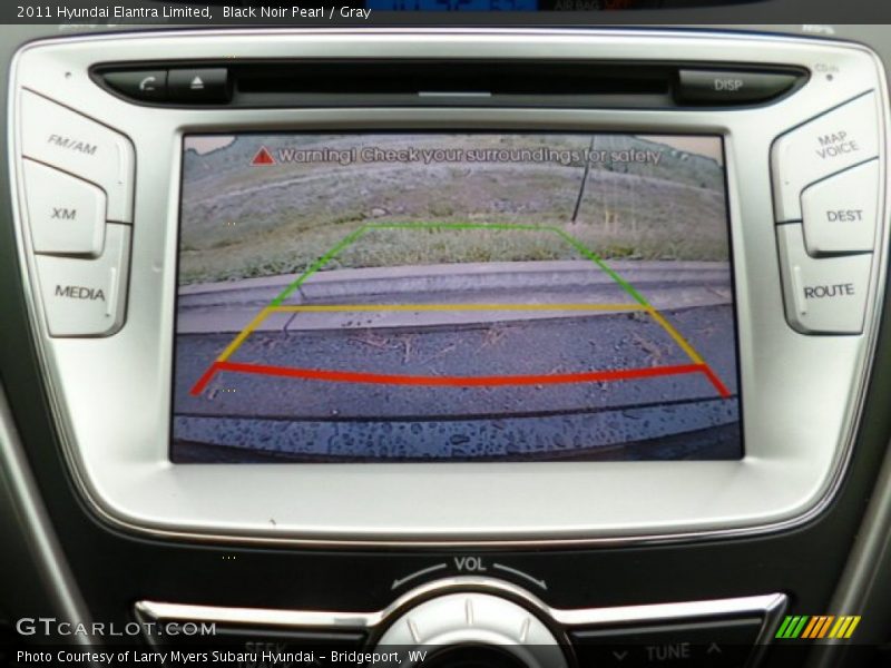 Black Noir Pearl / Gray 2011 Hyundai Elantra Limited