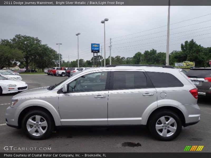 Bright Silver Metallic / Black/Light Frost Beige 2011 Dodge Journey Mainstreet