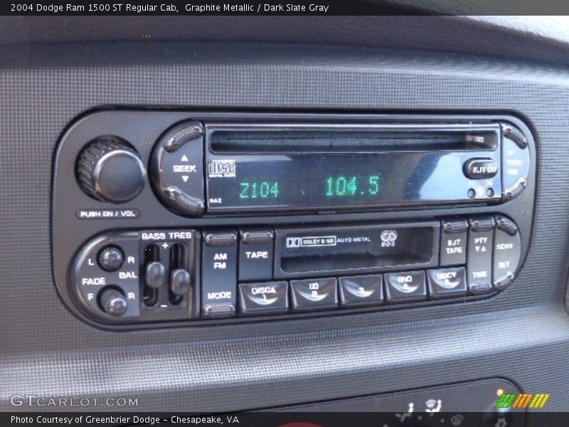 Graphite Metallic / Dark Slate Gray 2004 Dodge Ram 1500 ST Regular Cab
