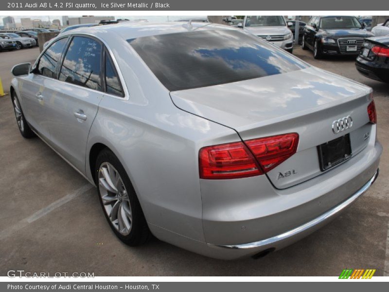 Ice Silver Metallic / Black 2011 Audi A8 L 4.2 FSI quattro