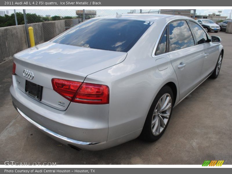 Ice Silver Metallic / Black 2011 Audi A8 L 4.2 FSI quattro