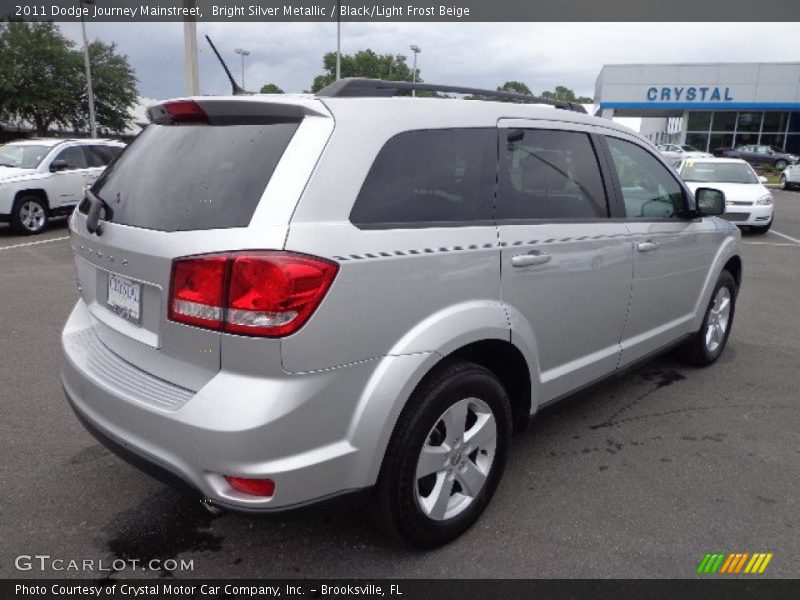 Bright Silver Metallic / Black/Light Frost Beige 2011 Dodge Journey Mainstreet