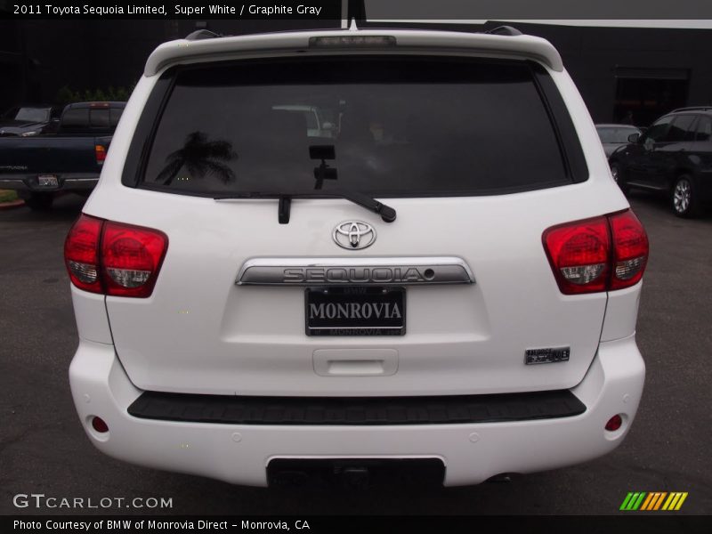 Super White / Graphite Gray 2011 Toyota Sequoia Limited