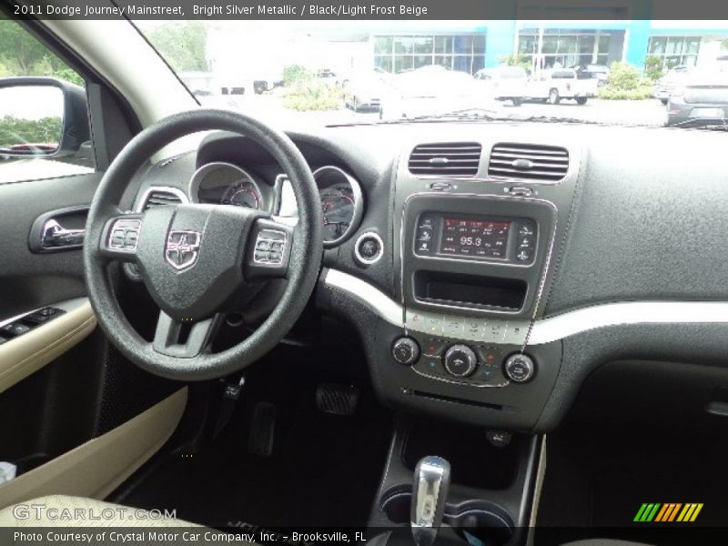 Bright Silver Metallic / Black/Light Frost Beige 2011 Dodge Journey Mainstreet