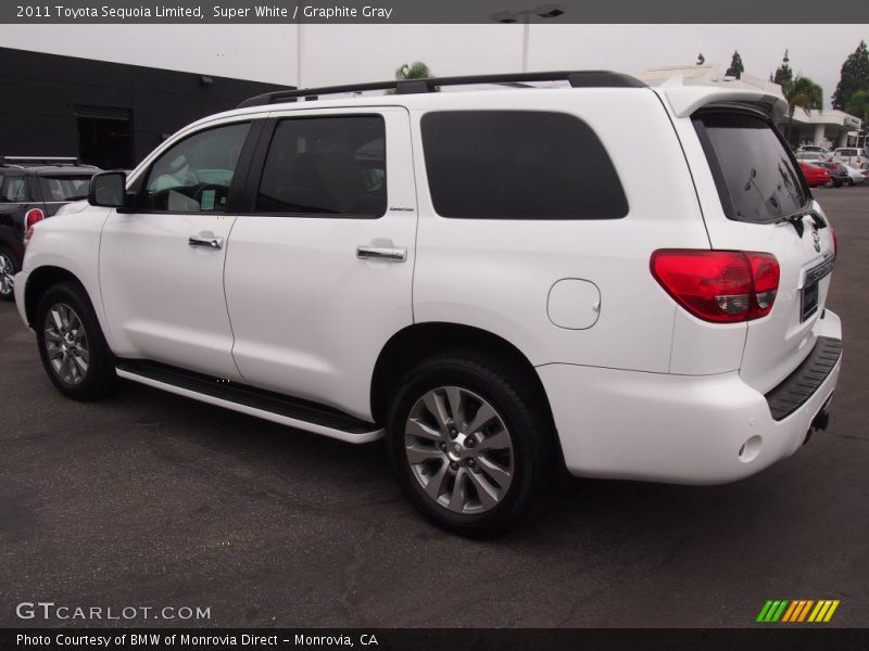 Super White / Graphite Gray 2011 Toyota Sequoia Limited