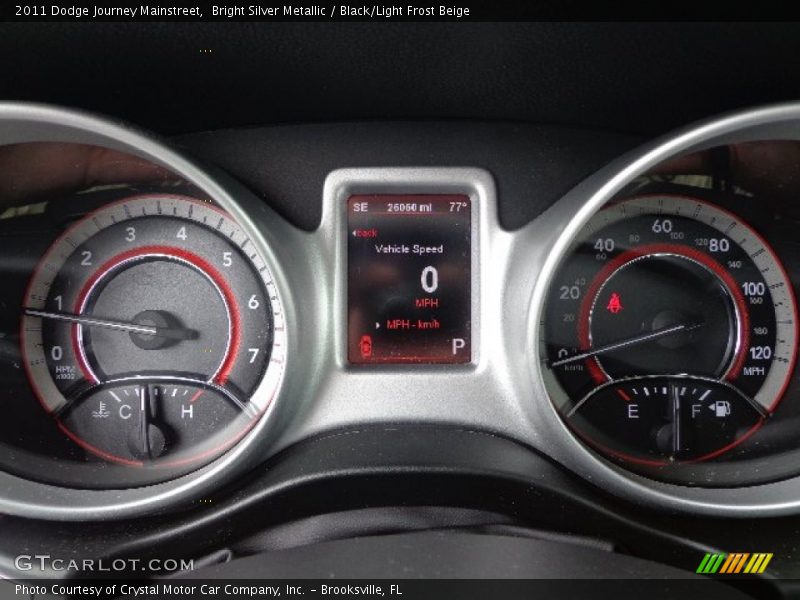 Bright Silver Metallic / Black/Light Frost Beige 2011 Dodge Journey Mainstreet