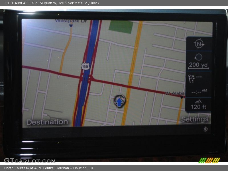 Ice Silver Metallic / Black 2011 Audi A8 L 4.2 FSI quattro