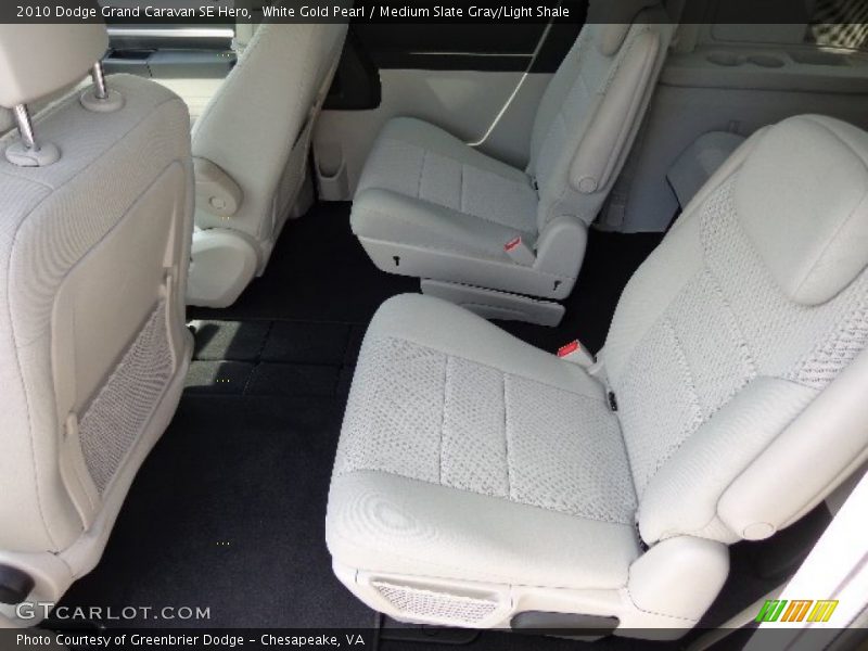 White Gold Pearl / Medium Slate Gray/Light Shale 2010 Dodge Grand Caravan SE Hero
