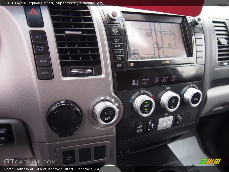 Super White / Graphite Gray 2011 Toyota Sequoia Limited