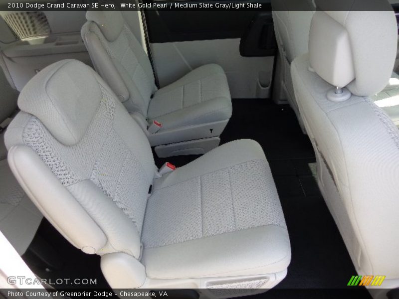 White Gold Pearl / Medium Slate Gray/Light Shale 2010 Dodge Grand Caravan SE Hero