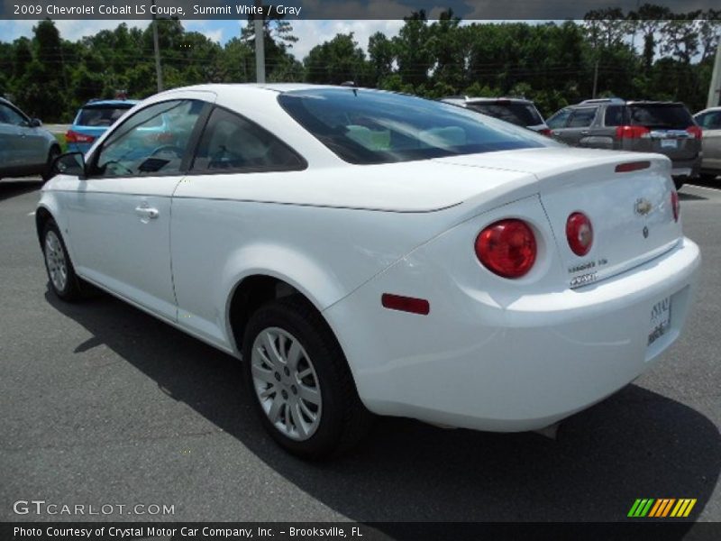 Summit White / Gray 2009 Chevrolet Cobalt LS Coupe