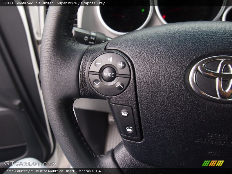 Super White / Graphite Gray 2011 Toyota Sequoia Limited