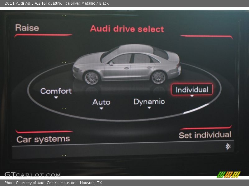 Ice Silver Metallic / Black 2011 Audi A8 L 4.2 FSI quattro