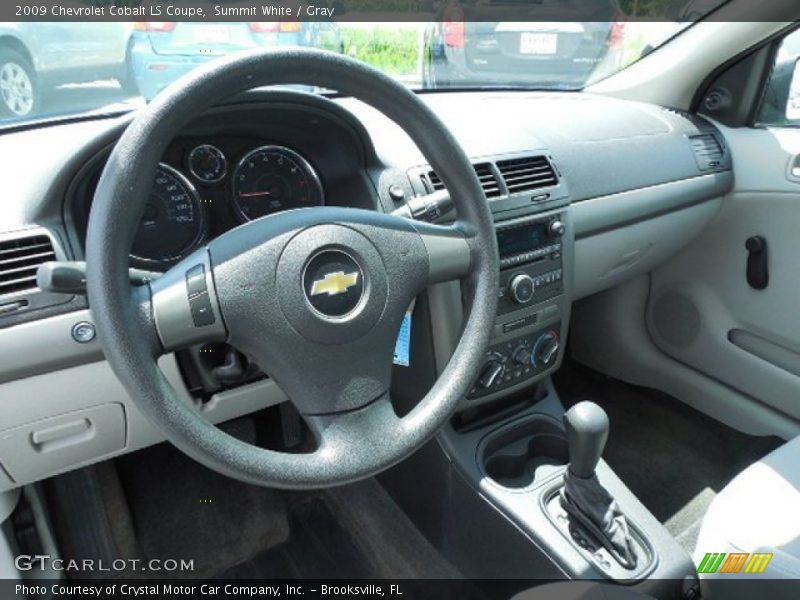 Summit White / Gray 2009 Chevrolet Cobalt LS Coupe