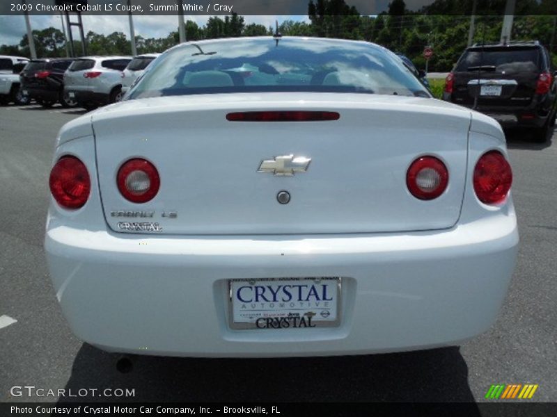 Summit White / Gray 2009 Chevrolet Cobalt LS Coupe