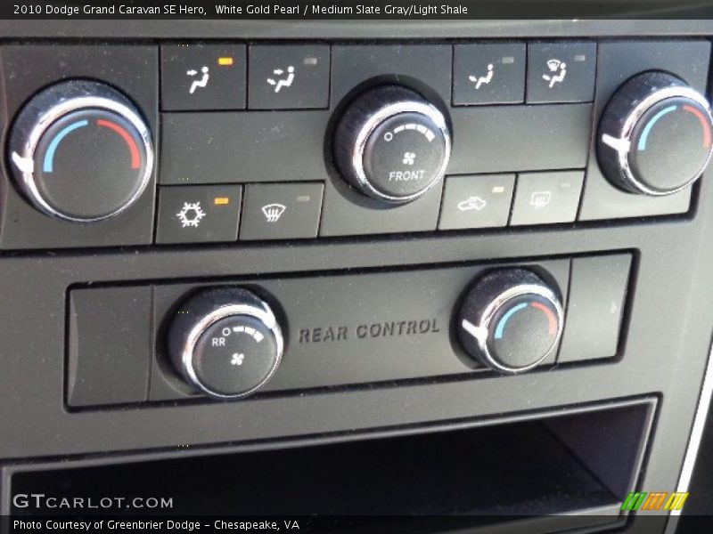White Gold Pearl / Medium Slate Gray/Light Shale 2010 Dodge Grand Caravan SE Hero