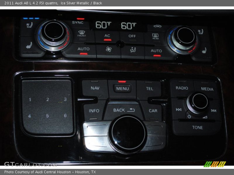 Ice Silver Metallic / Black 2011 Audi A8 L 4.2 FSI quattro