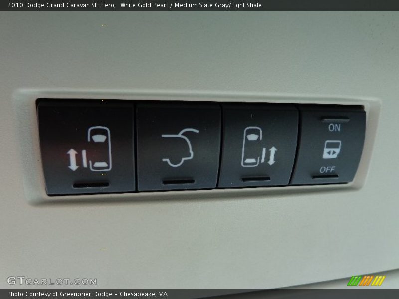 White Gold Pearl / Medium Slate Gray/Light Shale 2010 Dodge Grand Caravan SE Hero