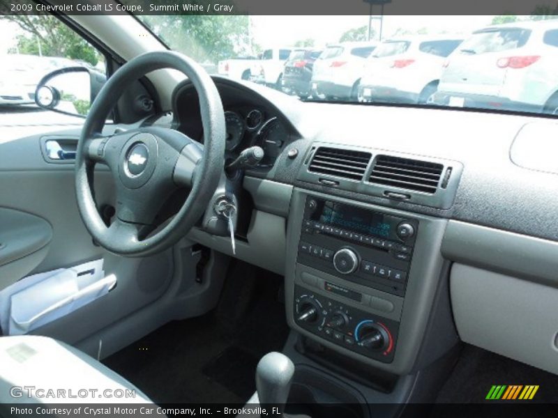 Summit White / Gray 2009 Chevrolet Cobalt LS Coupe