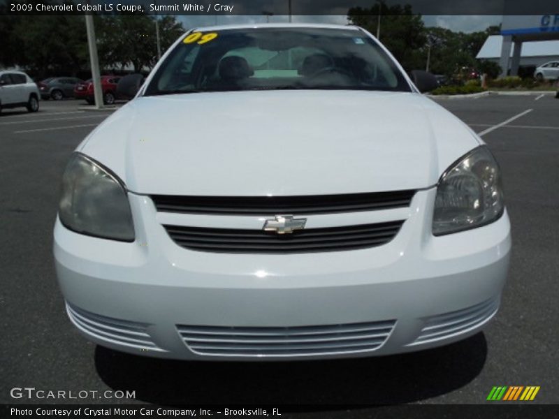 Summit White / Gray 2009 Chevrolet Cobalt LS Coupe